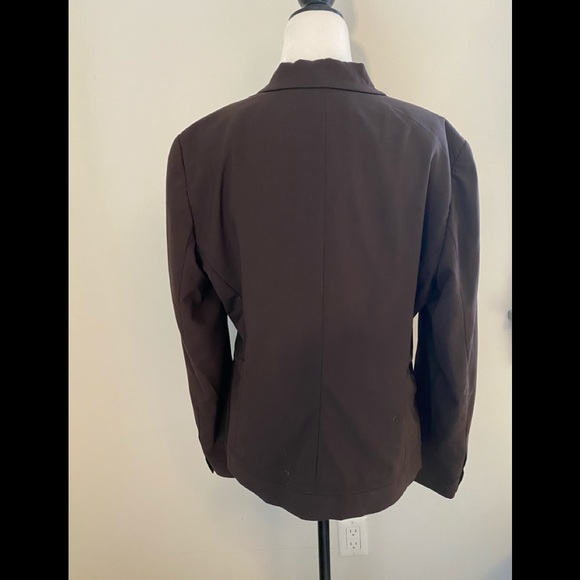 NWT Calvin Klein Brown Blazer Wool Blend Size 8P - Picture 4 of 11